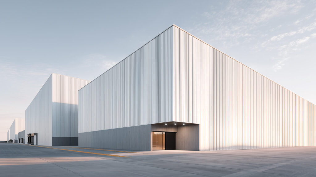 Edificio industrial moderno en México que representa uno de los tipos de propiedades comerciales a evaluar