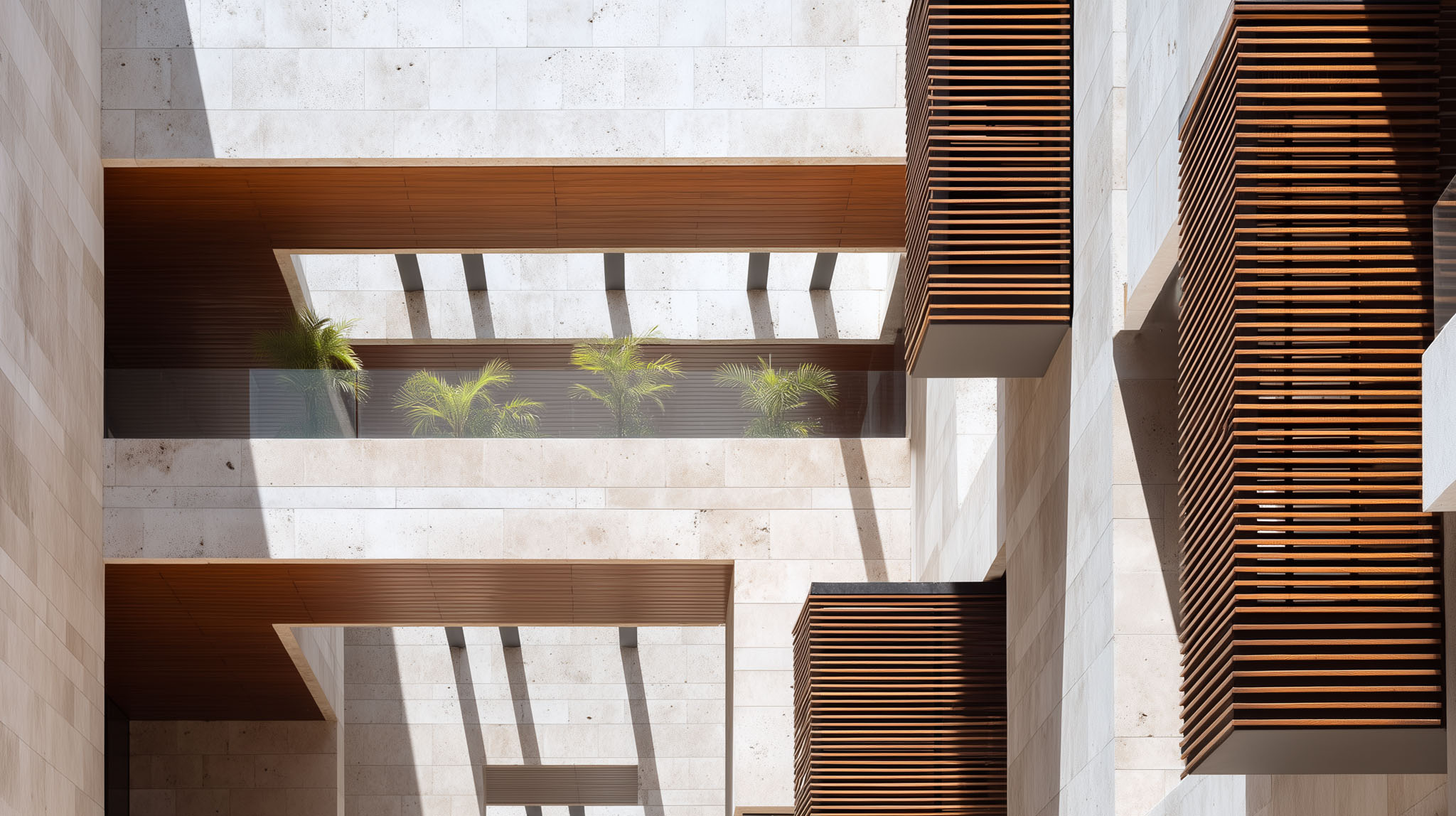 Detalle arquitectónico de edificio comercial ecológico con diseño eficiente